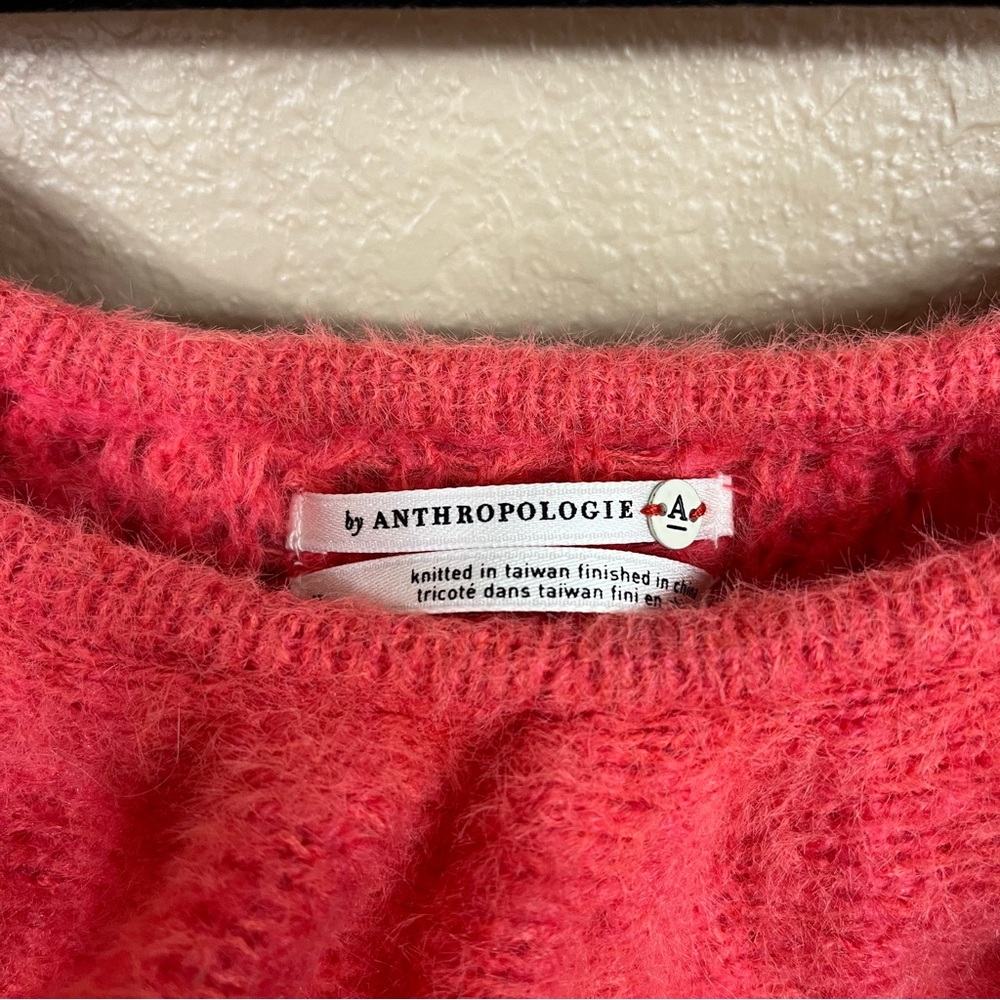 Anthropologie Off the Shoulder Ruffle Sweater Sweater - Picture 6 of 6